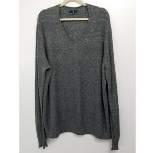 GAP Men's Gray Cotton Wool Blend Knit Sweater